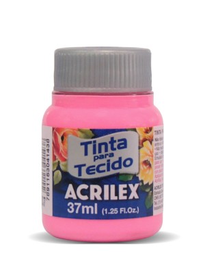 TINTA TECIDO FOSCA ROSA - 37ML - ACRILEX