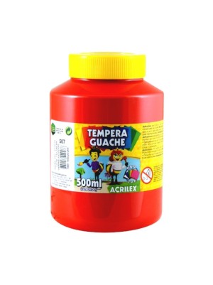 TINTA GUACHE VERNELHO FOGO - 500ML - ACRILEX