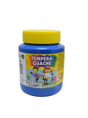 TINTA GUACHE AZUL TURQUESA - 250ML - ACRILEX