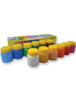 TINTA GUACHE 12 CORES - 15ML - ACRILEX