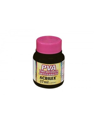 TINTA PVA FOSCA PRETA- 37ML- ACRILEX