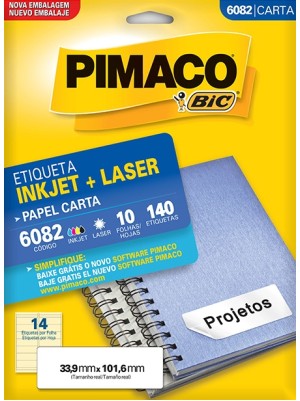 ETIQUETA 6082 - 3,39x10,16 - 140UN - PIMACO