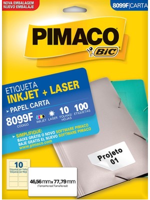 ETIQUETA 8099F - 4,65x7,77 - 100UN - PIMACO