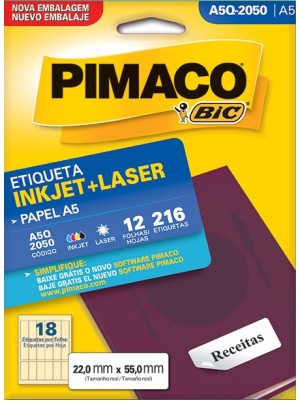 ETIQUETA A5Q-2050 - 22x55 - 216UN - PIMACO