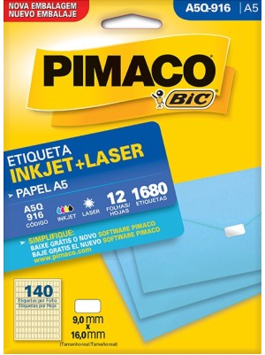 ETIQUETA A5Q-916 - 9x16 - 1680UN - PIMACO