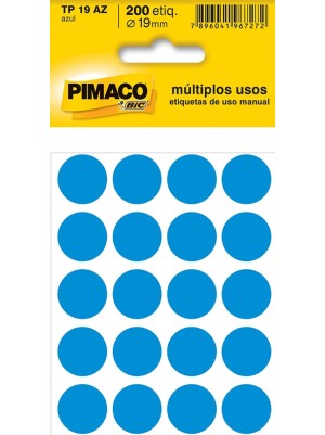 ETIQUETA TP 19 AZUL - 200UN - PIMACO