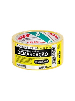 FITA DEMARCAÇÃO AMARELA - 48X14 - ADELBRAS