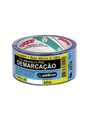 FITA DEMARCAÇÃO AZUL - 48X14 - ADELBRAS