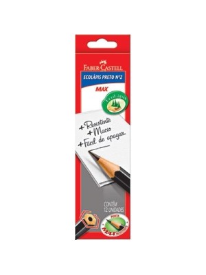 LÁPIS PRETO Nº2 HEXAGONAL- FABER-CASTELL