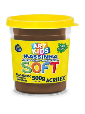 MASSINHA SOFT CHOCOLATE- 500G- ACRILEX