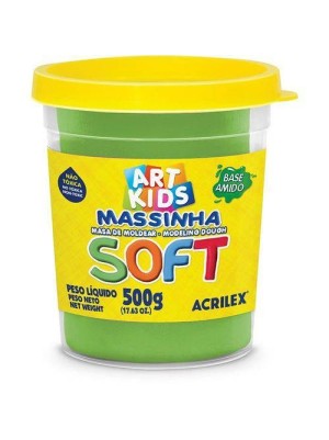 MASSINHA SOFT VERDE- 500G- ACRILEX