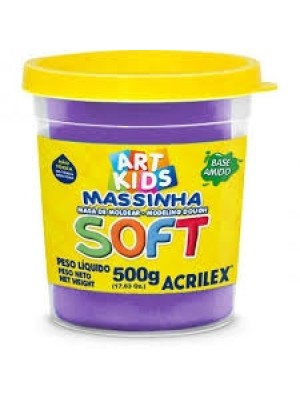 MASSINHA SOFT VIOLETA- 500G- ACRILEX