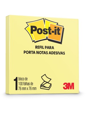 REFIL POST-IT AMARELO - 76x76 - 3M