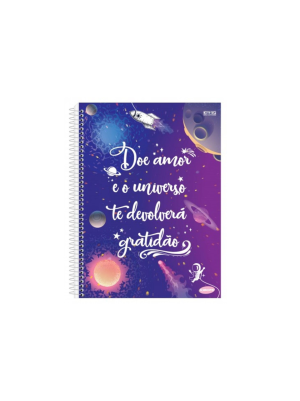 CADERNO UNIVERSITÁRIO KBOM! FEMININO 1 MATÉRIA - 96FLS - SÃO DOMINGOS