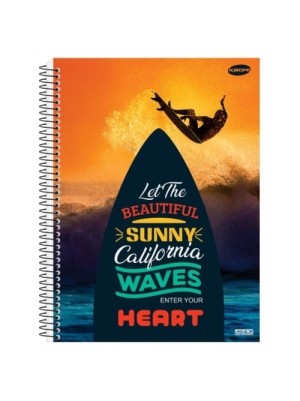 CADERNO UNIVERSITÁRIO KBOM! MASCULINO 1 MATÉRIA - 96FLS - SÃO DOMINGOS