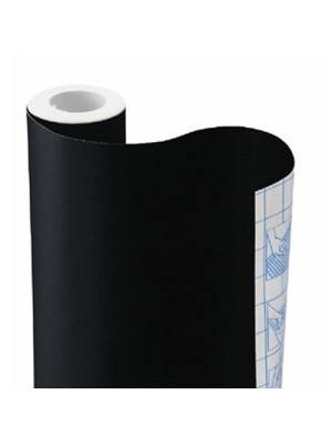 PLÁSTICO ADESIVO PRETO - 10M