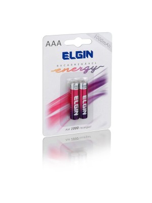PILHA AAA RECARREGÁVEL - 2UN - ELGIN