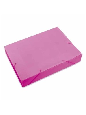 PASTA ABA ESLÁSTICO NOVAONDA 55MM ROSA - POLIBRAS