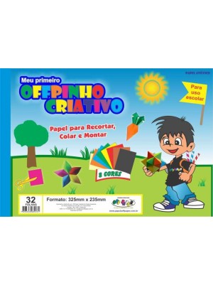 MEU PRIMEIRO OFFPINHO CRIATIVO 8 CORES - 32FLS - OFF PAPER
