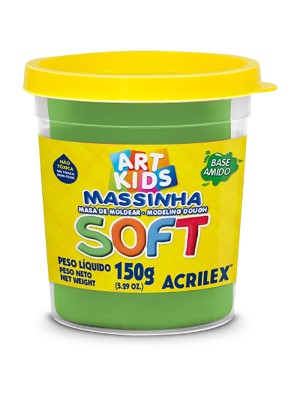 MASSINHA SOFT VERDE- 150G- ACRILEX