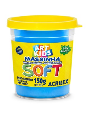 MASSINHA SOFT AZUL- 150G- ACRILEX