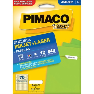 ETIQUETA A5Q-932 - 9x32 - PIMACO