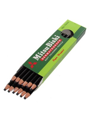 LÁPIS DERMATOGRÁFICO PRETO - 12UN - MITSU-BISHI
