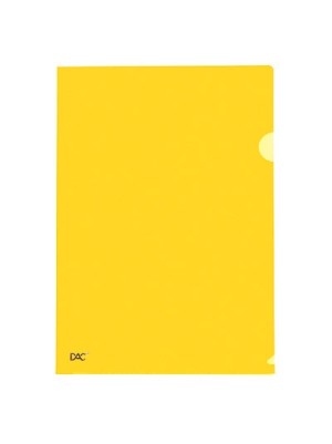 PASTA L A4 AMARELA - 10UN - DAC