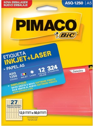 ETIQUETA A5Q-1250 - 12x50 - 324UN - PIMACO