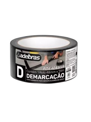 FITA DEMARCAÇÃO PRETA - 48X14 - ADELBRAS