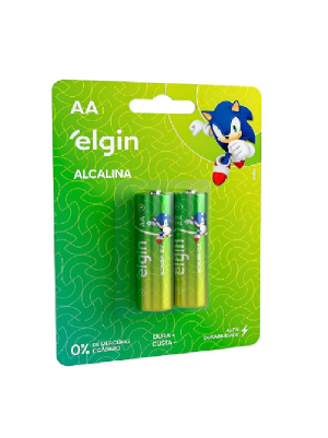 PILHA ALCALINA AA 2UN -  ELGIN