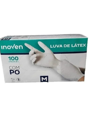 LUVA LATEX GR.100UN.NAO ESTERIL
