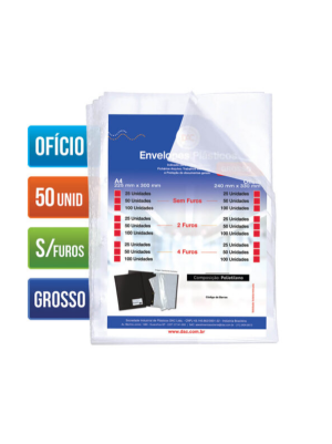 ENVELOPE PLASTICO C/F.50UN. REF.5075A4-50 - DAC