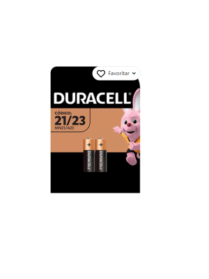PILHA ALCALINA 12V DURACELL A23 C/2