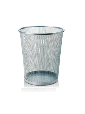 CESTO P/ LIXO 12L ARAMADO PRATA EI089