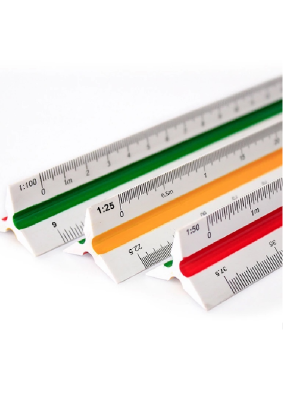 ESCALIMETRO 30CM CIS (1:20/1:25/1:50/1:75/1:100)