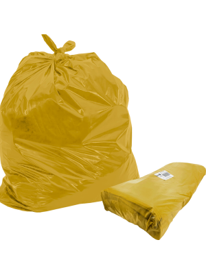SACO LIXO 200LT 100UN. AMARELO