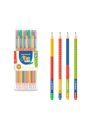 LÁPIS PRETO HB SOALR COM BORRACHA - 72UN - LEO&LEO