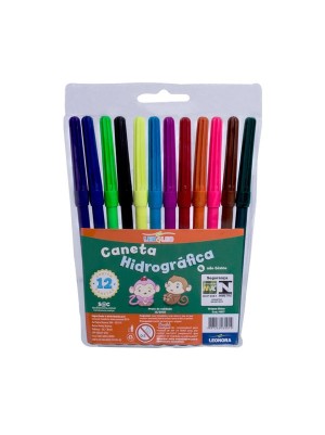 CANETA HIDROCOR 12 CORES LEO&LEO