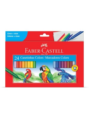 CANETA HIDROCOR 24 CORES- FABER-CASTELL