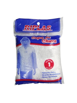 CAPA CHUVA INCOLOR ADULTO TAM.UNICO RIPLAS
