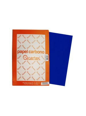 CARBONO PAPEL AZUL 100FL - ACERTEX