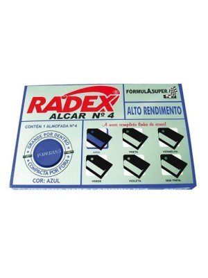 ALMOFADA PARA CARIMBO N.4 AZUL - RADEX