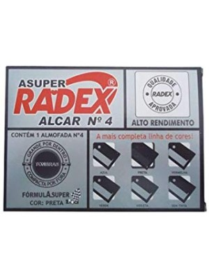 ALMOFADA PARA CARIMBO N.4 PRETO - RADEX