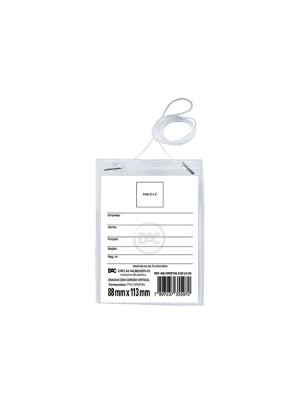 CRACHA VERTICAL COM CORDÃO - 50UN - DAC