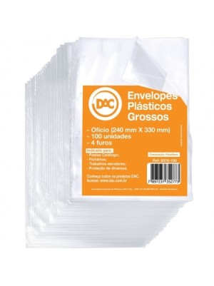 ENVELOPE PLASTICO 4F.50UN. REF.5076-50 - DAC